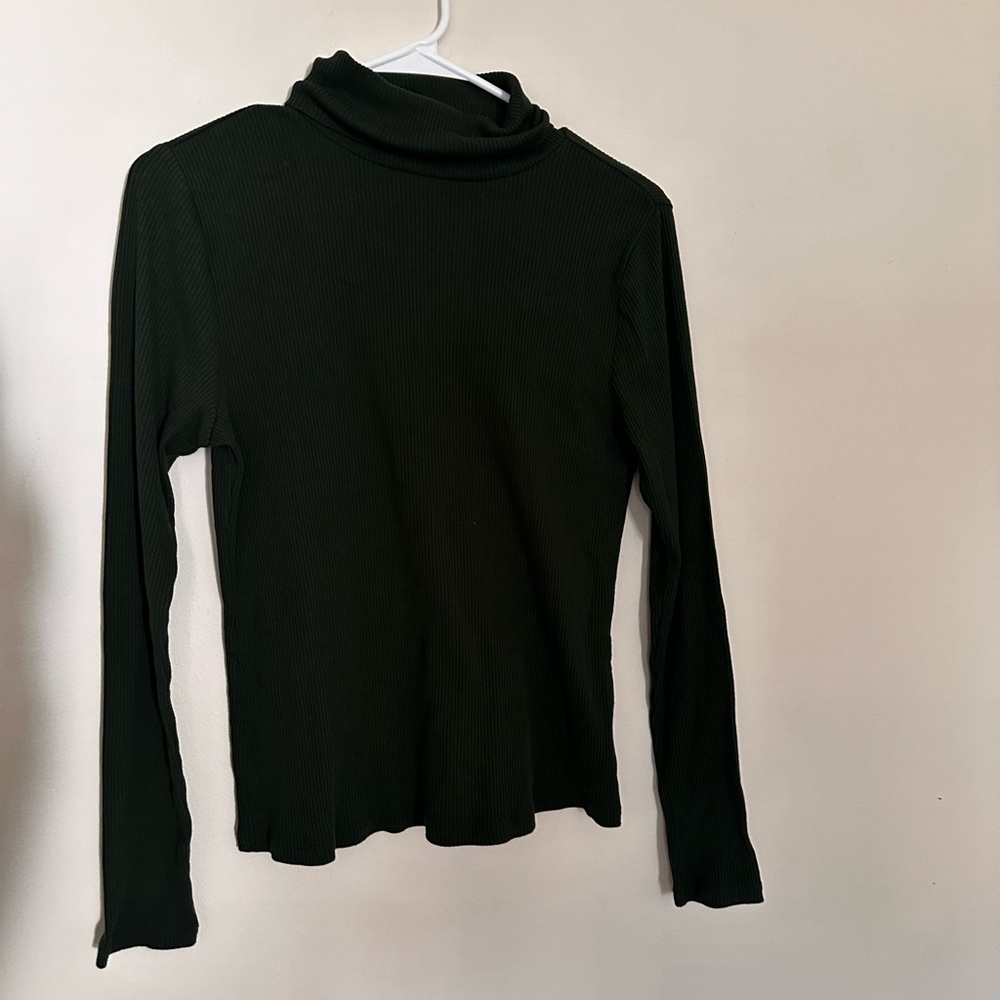 3/$30 ✨ Old Navy Women's Dark Green Turtleneck Top